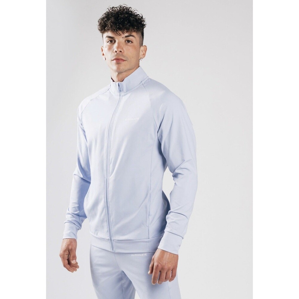 Alphalete Mens Premium Trace Jacket - Blue Lace , Size XLarger
